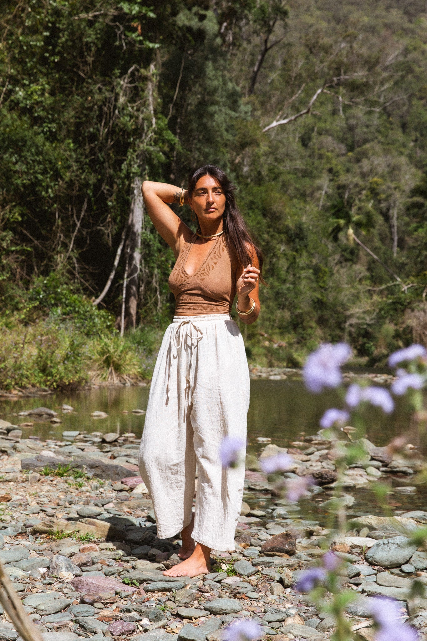 Tribal Print Crop Top