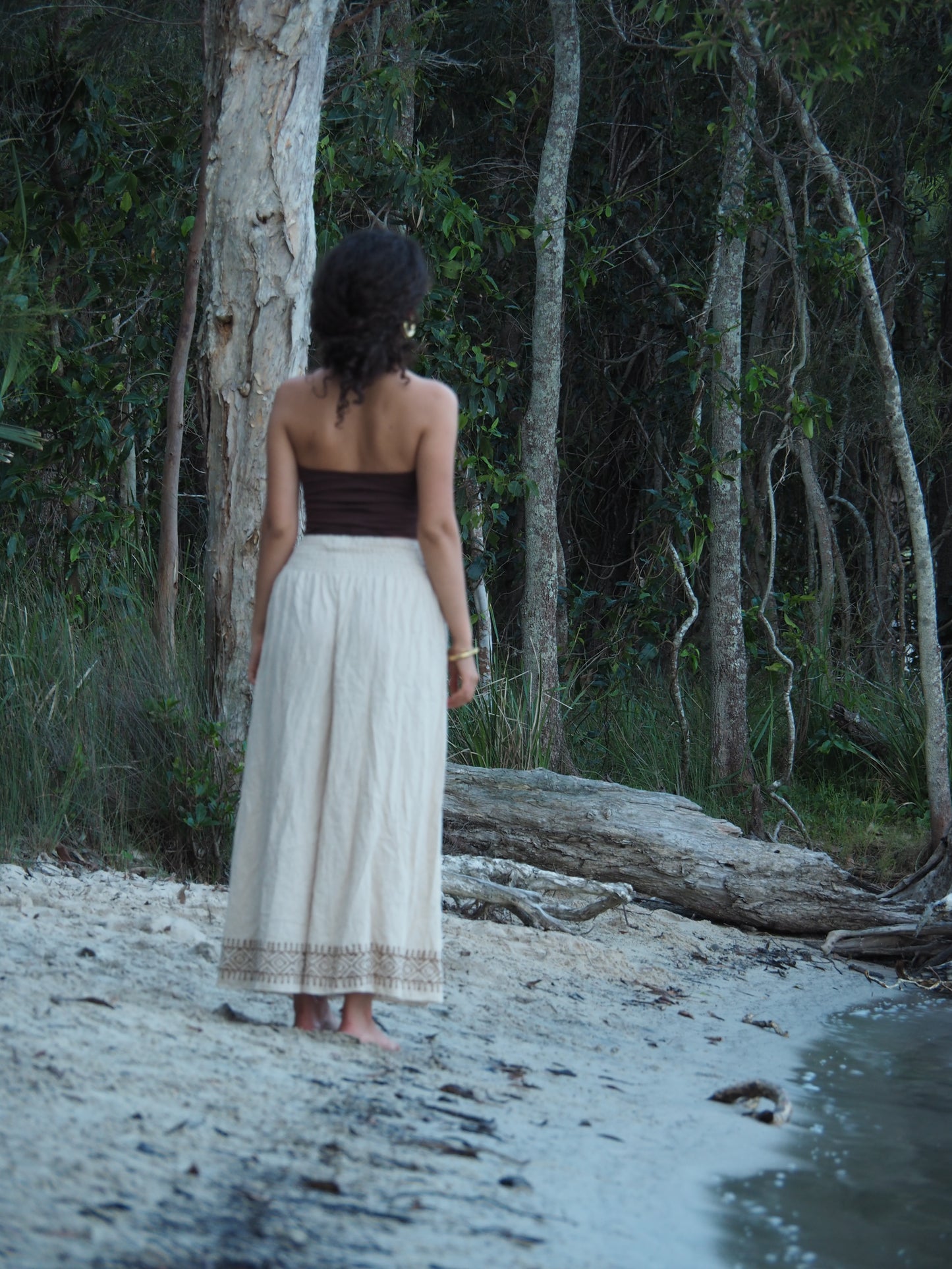 Elastic Waist Cotton Pants