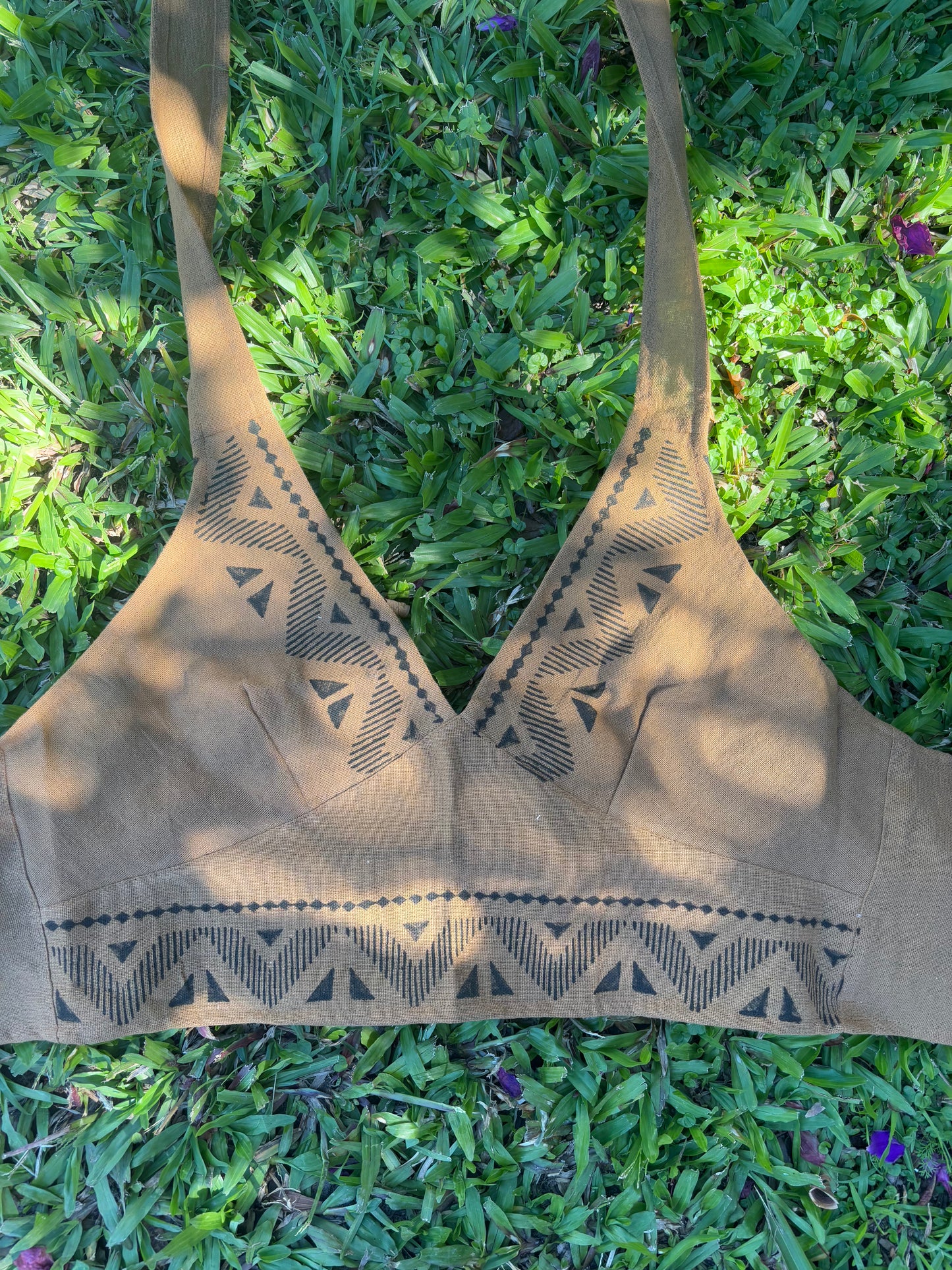 Tribal Print Crop Top