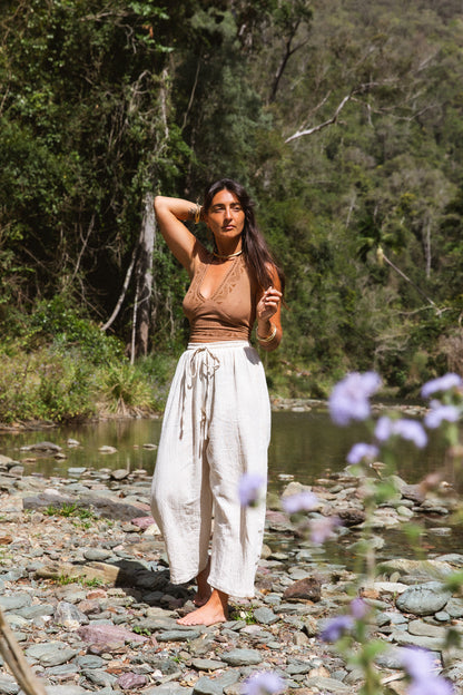 Tribal Print Crop Top