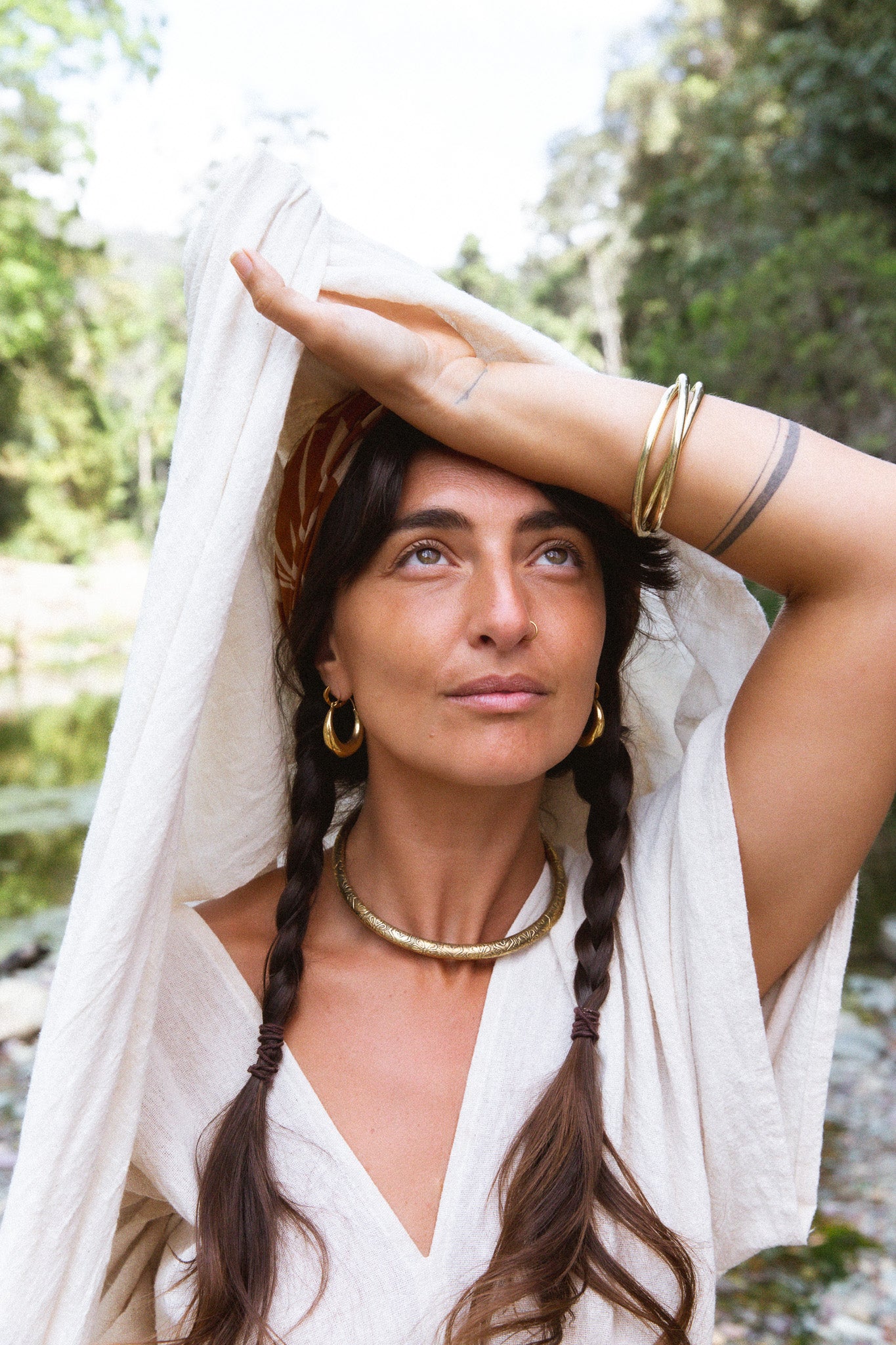 Brass hoops - Medium