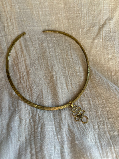 Spiral Pendant Choker
