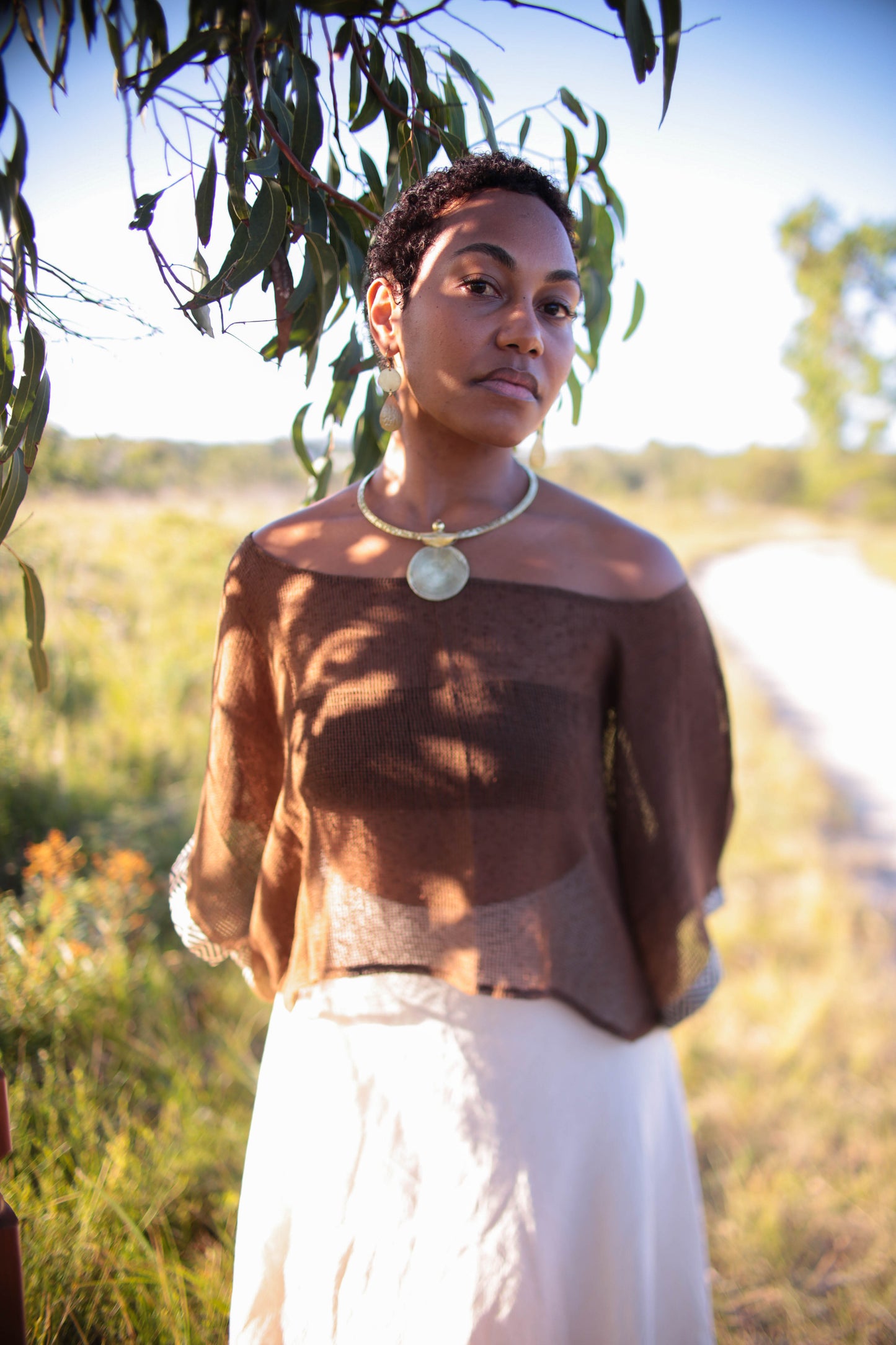 Brass Spiral Choker