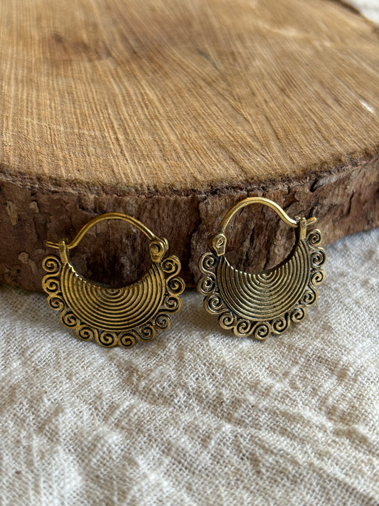 z9. Brass Mini Earrings