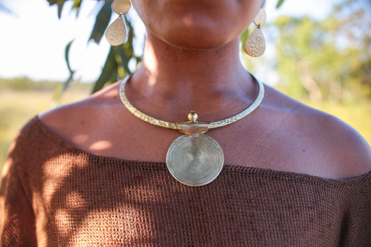 Brass Spiral Choker