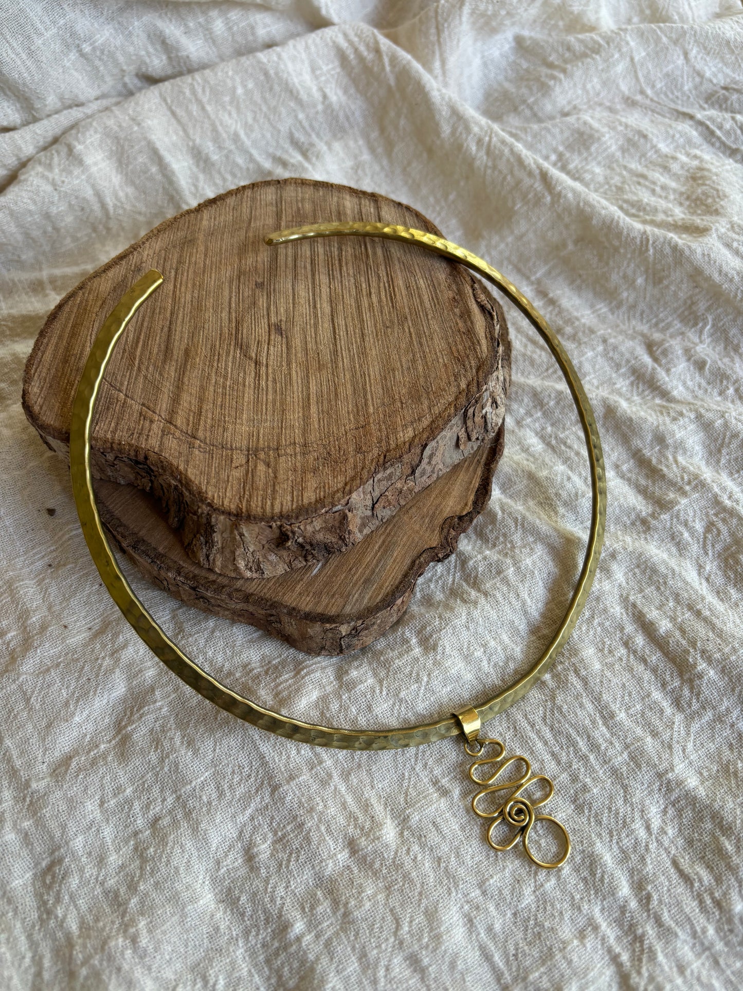 Spiral Pendant Choker