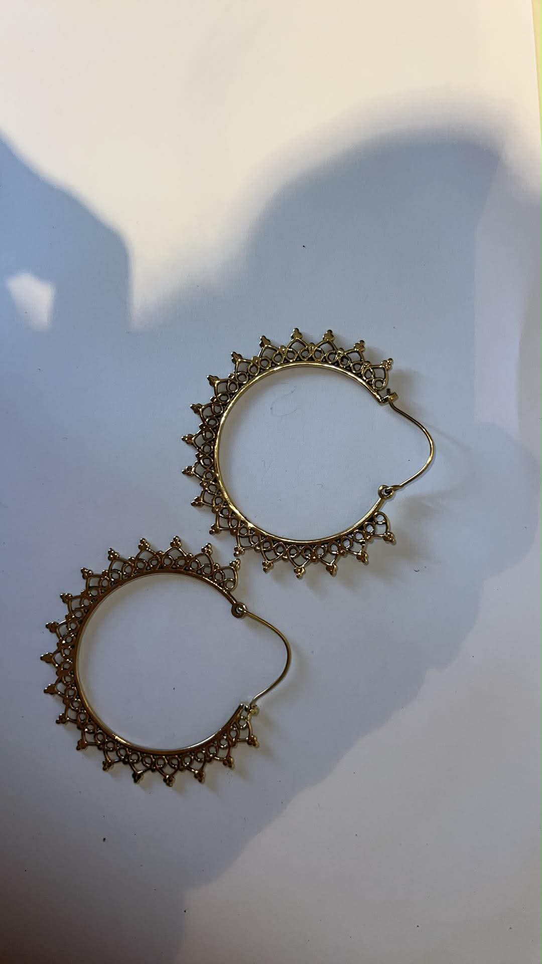 Brass earrings 