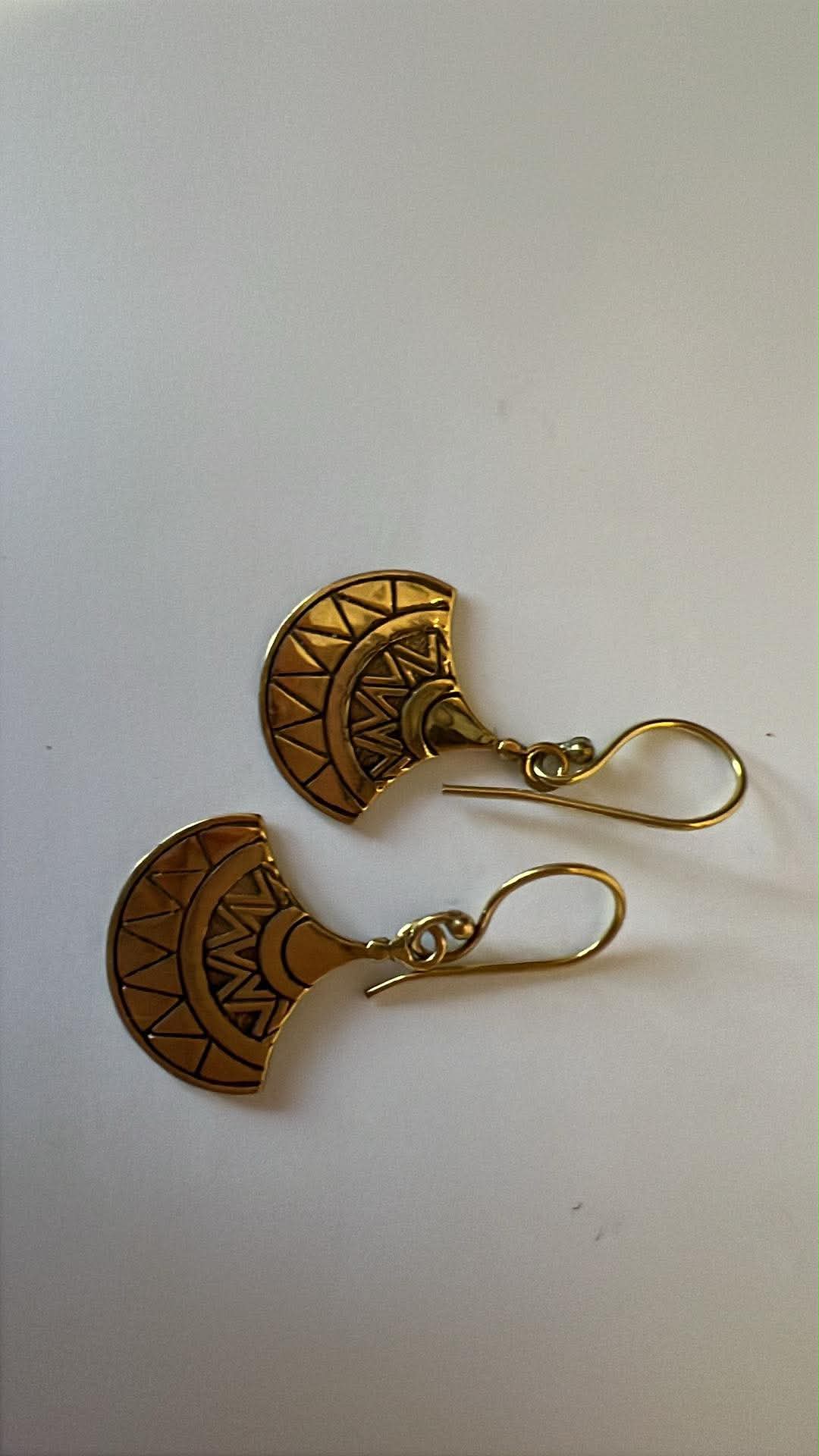Brass Earrings 