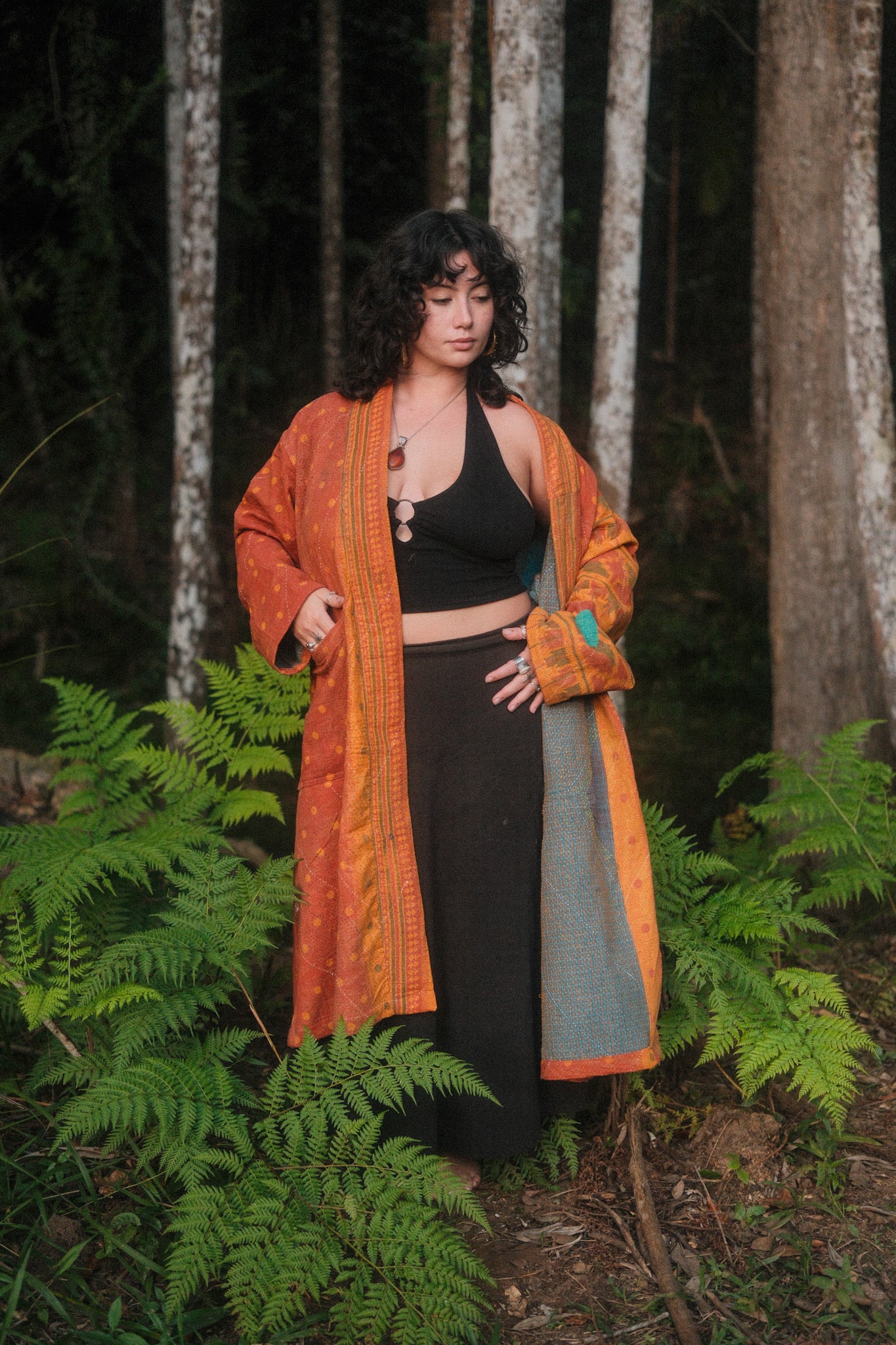 Kantha Jacket Orange