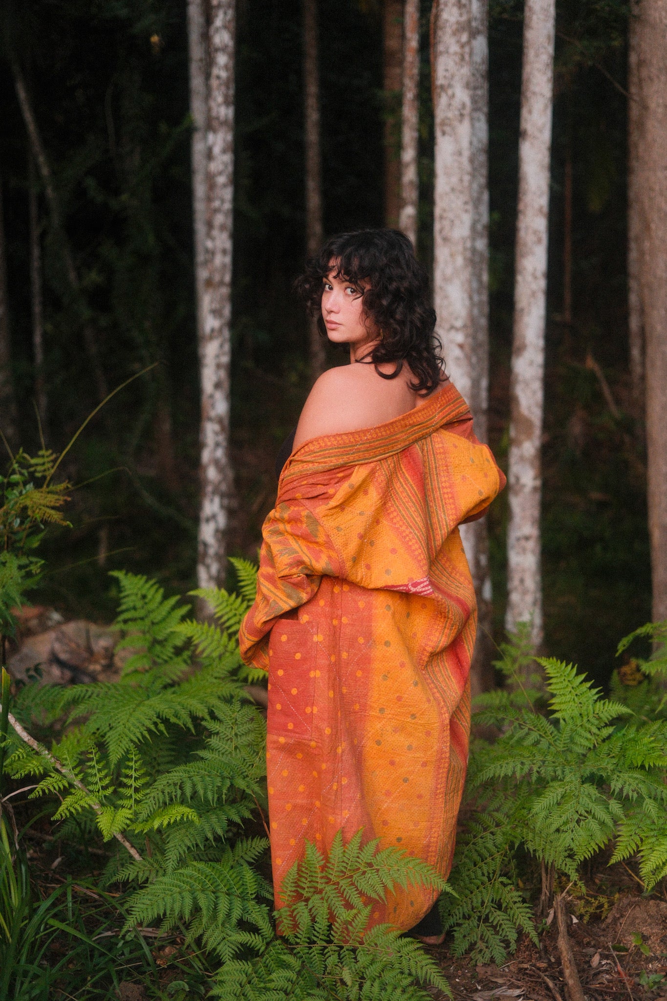 Kantha Jacket Orange