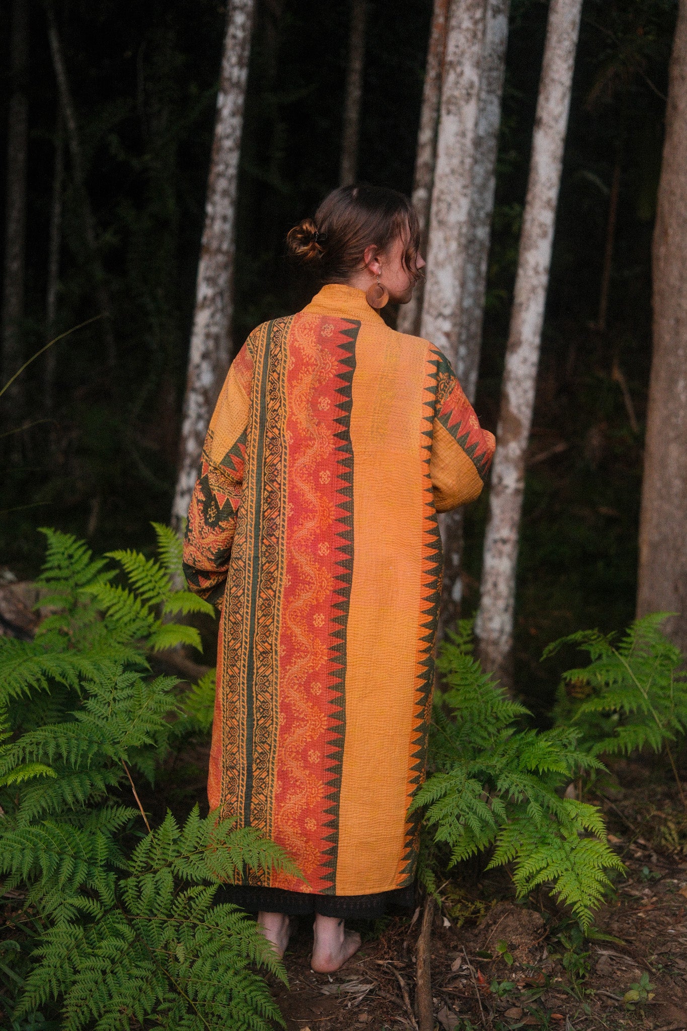 Kantha Jacket Yellow Green